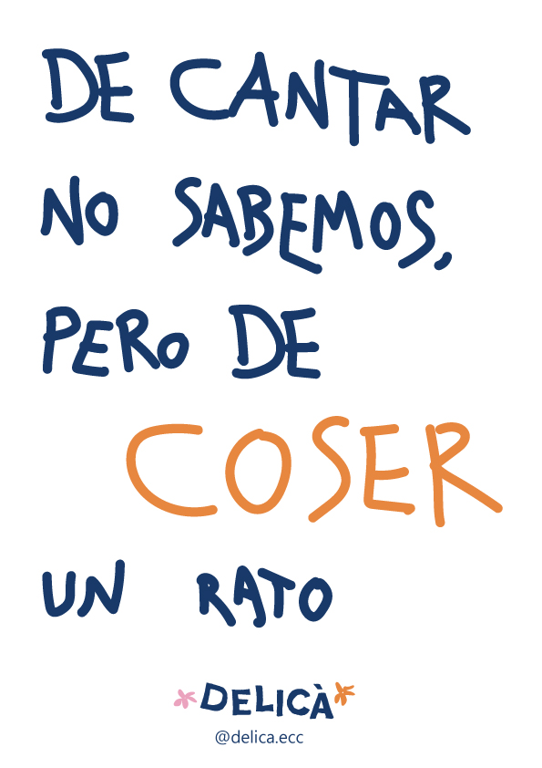 b. Flyer-frases cantar y coser